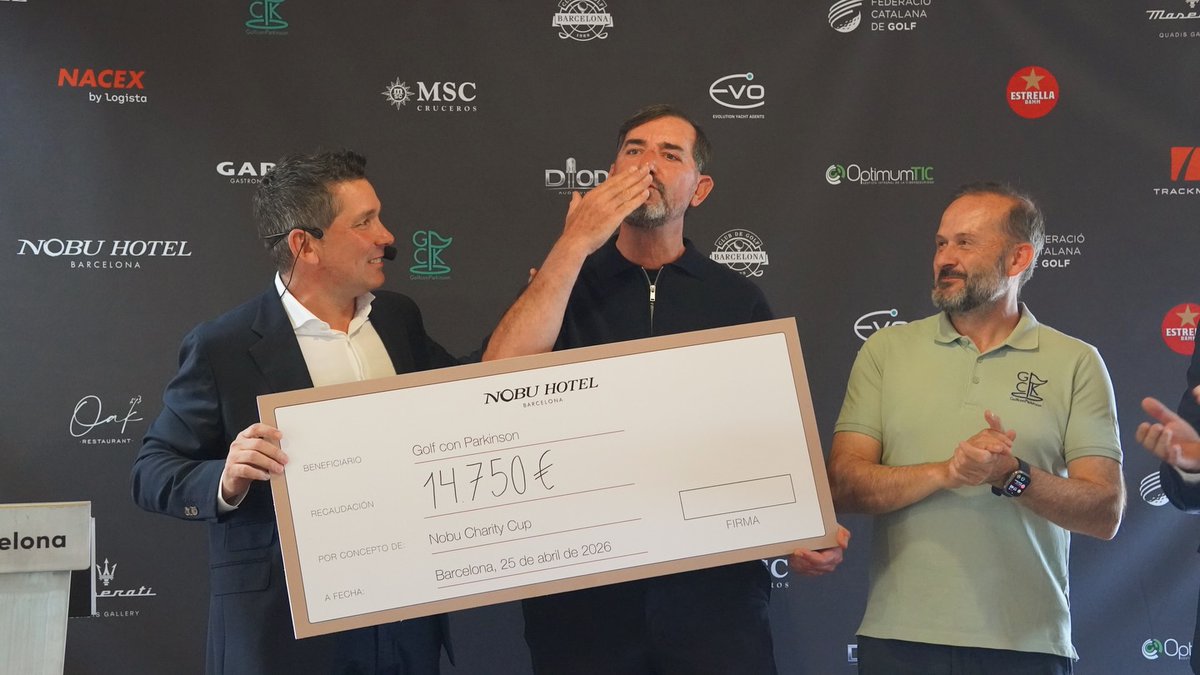DBDStaff's tweet photo. Un fin de semana inolvidable.

La III Nobu Charity Cup / GolfConPK ha vuelto a demostrar que cuando deporte, solidaridad y personas buenas se unen, pasan cosas grandes.

Récord de participación.
Récord de recaudación.
Y una familia cada vez más grande detrás de una causa necesaria.
Gracias a todos los jugadores, colaboradores, sponsors, voluntarios y amigos que lo hicisteis posible.
Seguimos dando visibilidad al Parkinson. Seguimos creciendo 💚

#GolfConPK #NobuCharityCup #Parkinson #GolfSolidario #Barcelona @golfconpk