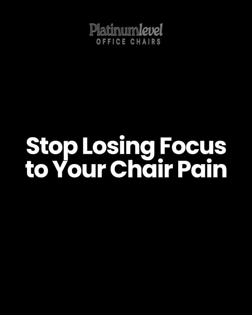 platinmlvl's tweet image. Is your chair sabotaging your focus? 5 signs: constant shifting, back pain, slouching, feet dangling, dreading long sits. Recognize any? What's your chair's biggest flaw?

platinum-level.com platinum-level.com #officechair #homeoffice