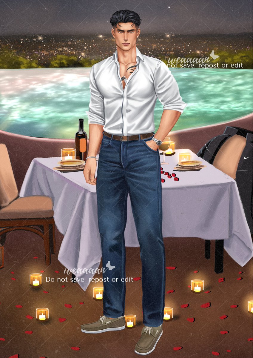 “Naka puting polo na long sleeves siya na tinupi hanggang siko at naka maong at top sider na sapatos.…. He really is breathtaking. I won't blame the girls who fell for him.”

artwork by: <a href="/perryartyy/">neuv</a> 

#ERVMS34son #ThirtyFoureverWithElijah
#HappyBirthdayElijahMontefalco