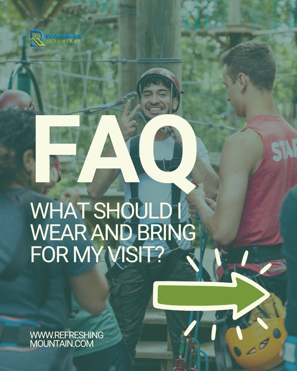 RefreshingMount's tweet photo. What to wear &amp; bring for your visit:

• Comfy clothes &amp; layers
• Closed-toe shoes
• Water, sunscreen, sunglasses
• Leave valuables behind

Pack smart, dress comfy, and get ready for adventure! 🌿 https://t.co/HZvIbPEPJt