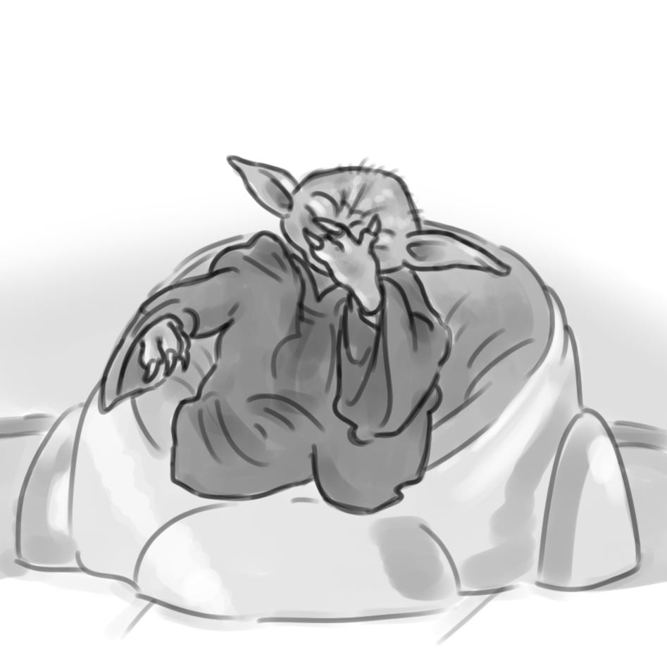 Don't worry, Master Yoda, it's just a tactical ploy.
#obikin