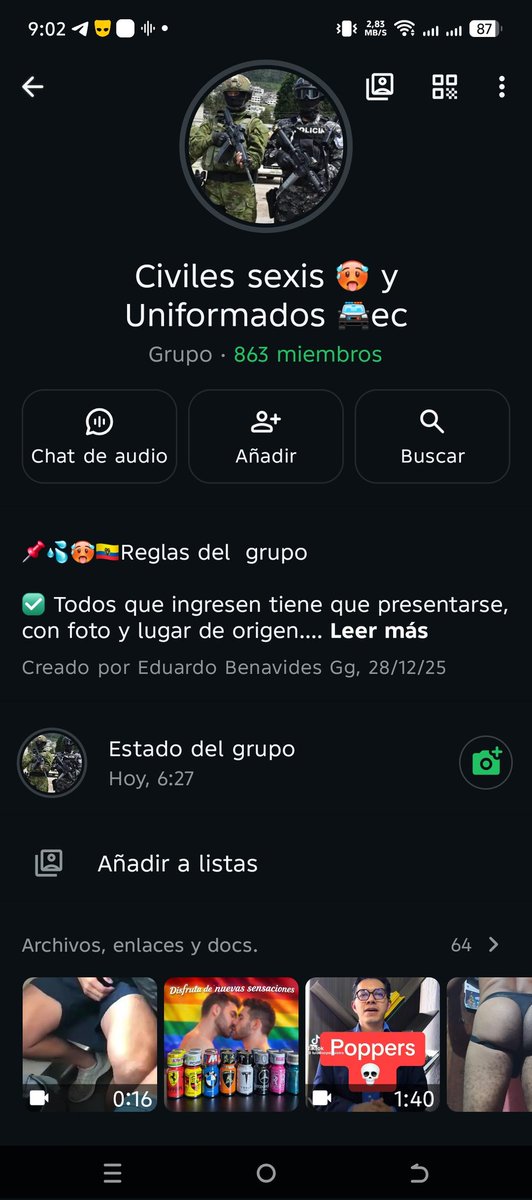 Fernando28act's tweet photo. 7-3 cordiales si eres 301 👮‍♂️🎖️ , 302 🪖🎖️🌈miembro de las fuerzas armadas agente de tránsito agente de Metropolitano paramédico puedes ingresar a los dos grupos tanto como el grupo mixto de uniformados civiles y tanto como el grupo de 100% uniformado solo presentate. 8-22 https://t.co/hBH0cNhXop