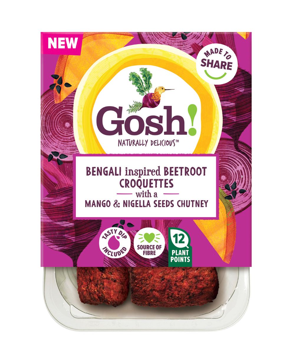 TheGrocer's tweet image. NEW 🌱 Veggie

Gosh to launch new premium #plantbased croquettes

Bengali-inspired beetroot and Italian-inspired cannellini bean and mozzarella flavours available from 24 May for rsp: £3.50

🔗 See where to get them here: thegrocer.co.uk/news/gosh-laun…