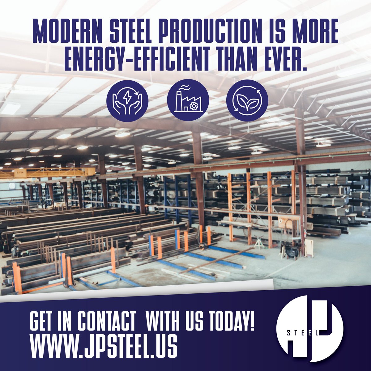 jpsteelus's tweet image. Modern steel production is more energy-efficient than ever.
#SteelFacts #Innovation #Sustainability #JPSteel