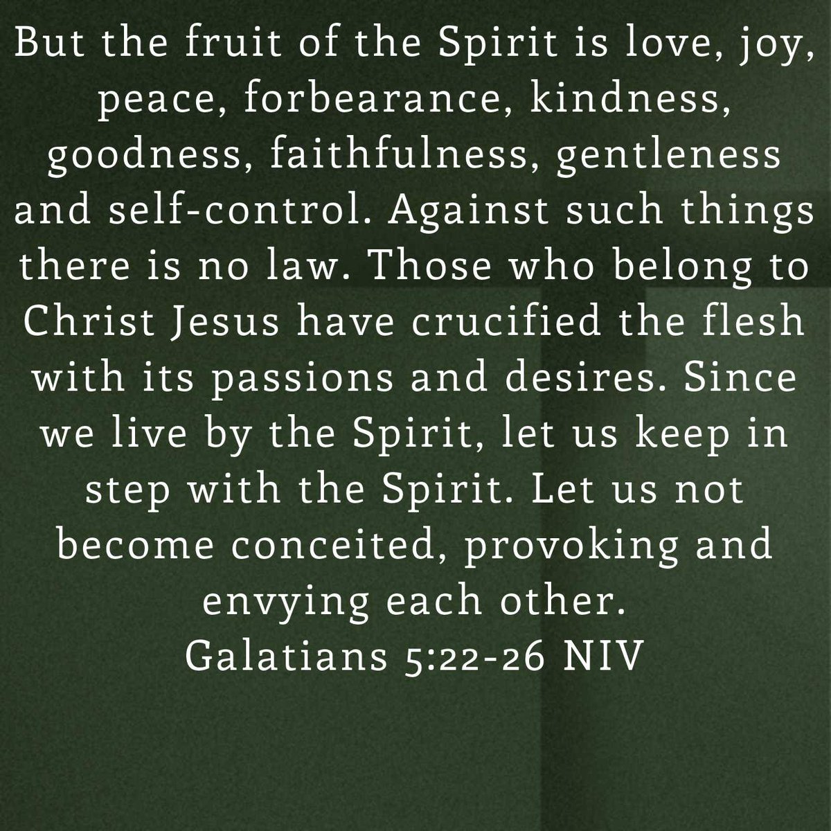 Goodgirl32Tw's tweet image. Galatians 5:22-26 NIV
#give us our daily bread#

bible.com/bible/111/gal.…