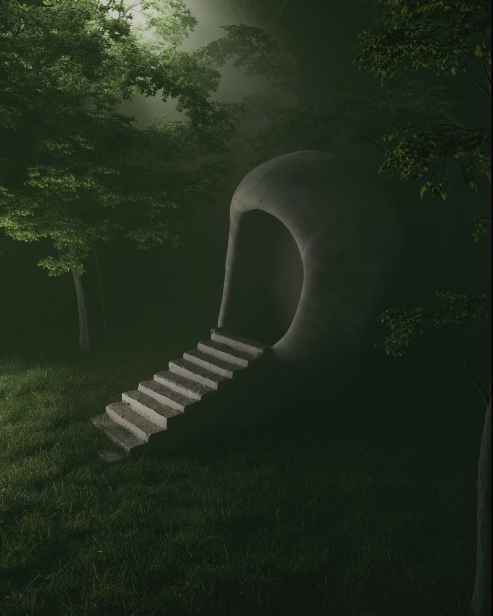 piscode_'s tweet image. That's how it ends... - Piscode_ - Daily Artwork   
If you want to work with me, i'm on VGen! #render #3d #blender #art #horror #darkart #liminal #moody #surreal