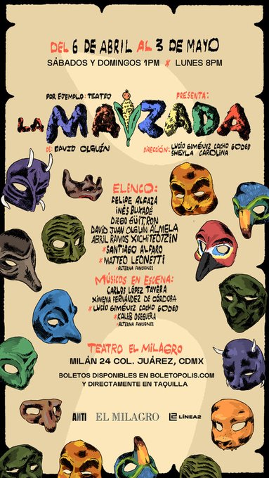 salechatosmx's tweet image. #hoy #hay #teatro #cartelera #cdmx @TeatroElMilagro @7Teatro @7ForoLogistic @ForoShakespeare @ForoLucerna #laranapeluche @MrBeast