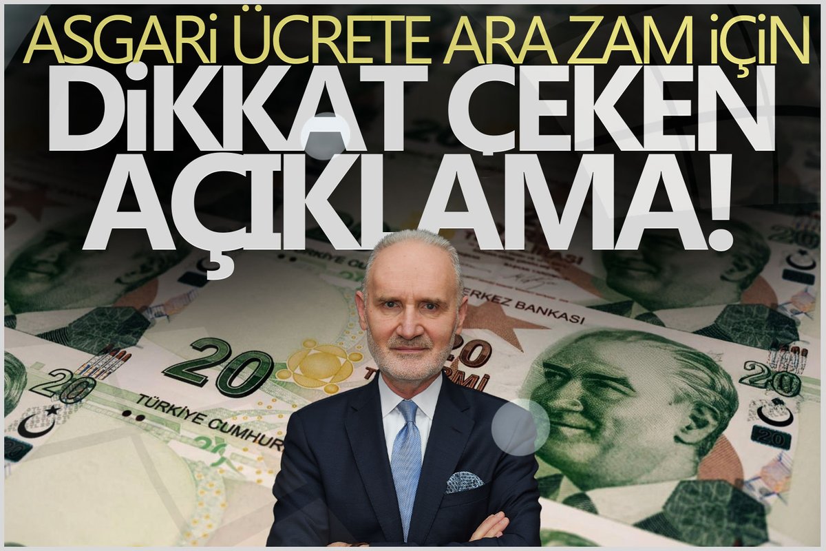 b_hakimiyet's tweet image. Asgari ücrete ara #zam için dikkat çeken açıklama

tinyurl.com/46b4xbs7