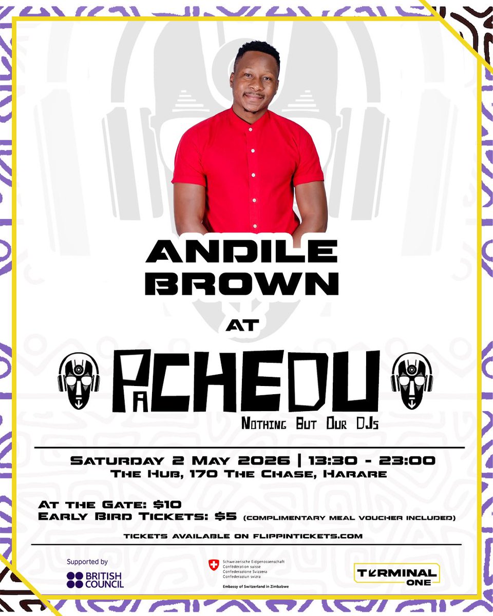 TerminaloneAfr's tweet photo. @MadeHerBelieve @tapiwazwe DJ Naida &amp; Andile Brown will be part of the lekker lineup we have on Saturday so be sure to grab your tickets before they run out. 

https://t.co/ZPOPPINrd2 https://t.co/ERYNJXY1pG