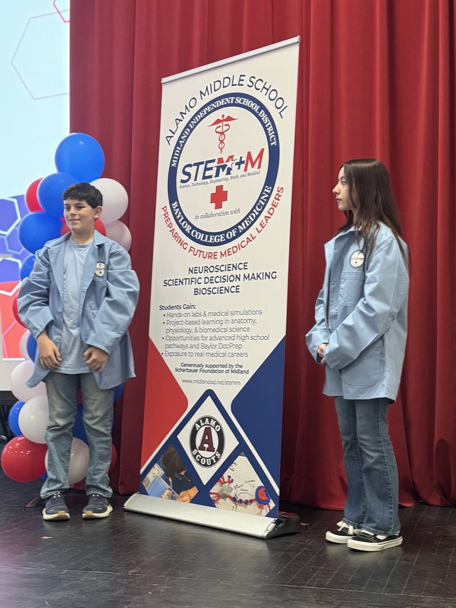 MISD_CTE's tweet photo. Happening Now! Congrats to the Alamo Scout STEM+M Neuroscience students Blue Coat recipients!  Thank you to the Scharbauer Foundation for making the program possible! https://t.co/4GOl2iaQht