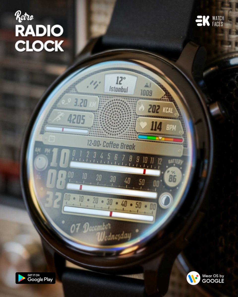 ekwatchfaces's tweet photo. Let your watch move to the rhythm of the music!📻🎙

Wear OS: https://t.co/xPeO8sCIap
Watch Face App: https://t.co/yqNnKnirKI
Web: https://t.co/t00OiNYi7A

#wearosface #watchfaces #watchface #GalaxyWatch5 #wearosbygoogle #GalaxyWatch6 #galaxywatch7 #galaxywatch8 #galaxywatchultra https://t.co/leJzGf13Fu