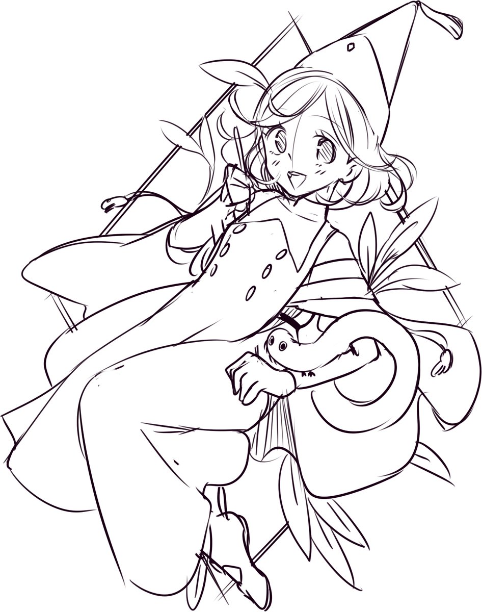 LawyChanArt's tweet photo. ES: Sketch rápido de en Witch Hat Atelier ✨
EN: Quick sketch of Witch Hat Atelier
#WHA #Δ帽子 #witchhatatelier https://t.co/7DAbZMN6FE