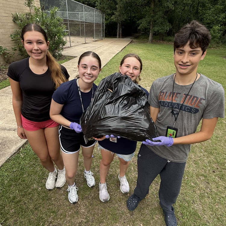 HumbleISD_CMS's tweet photo. NJHS rolled up their sleeves and cleaned up our campus Friday! ππ§€ With over 20 lbs of trash collected, these Colts showed what service and pride look like in action. #TheColtWay https://t.co/7wkAIH12Xb