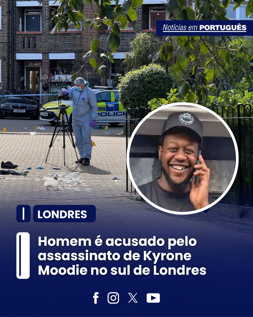 jornalNEP's tweet image. As investigações sobre a morte de Kyrone Moodie, de 27 anos, continuam avançando no sul de Londres.
Um novo suspeito, Moureik Ebanks, de 20 anos, foi acusado de assassinato, tentativa de assassinato e posse de arma de fogo pelo tiroteio ocorrido em Clapham.
#Londres #Clapham