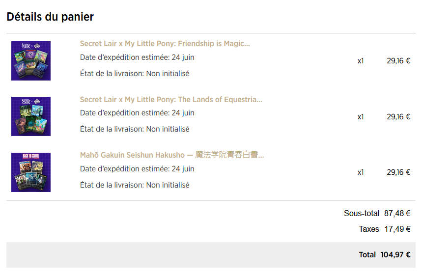 Hop encore une fois ^^
<a href="/MTGSecretLair/">MTG Secret Lair</a> #MTGSecretLair
