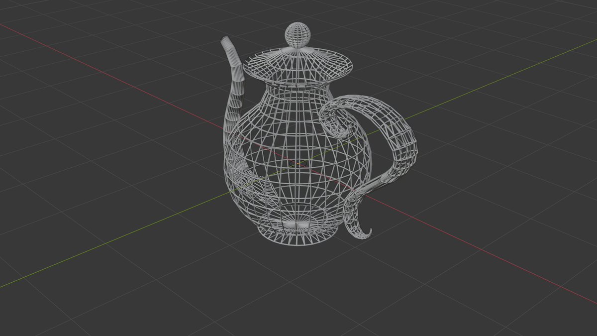 Jhonwoaisuruinu's tweet image. 火曜だ!ファイヤー!!Blender!!!

ワイヤーフレームティーポット!!

#3DCG
#Blender
#b3d