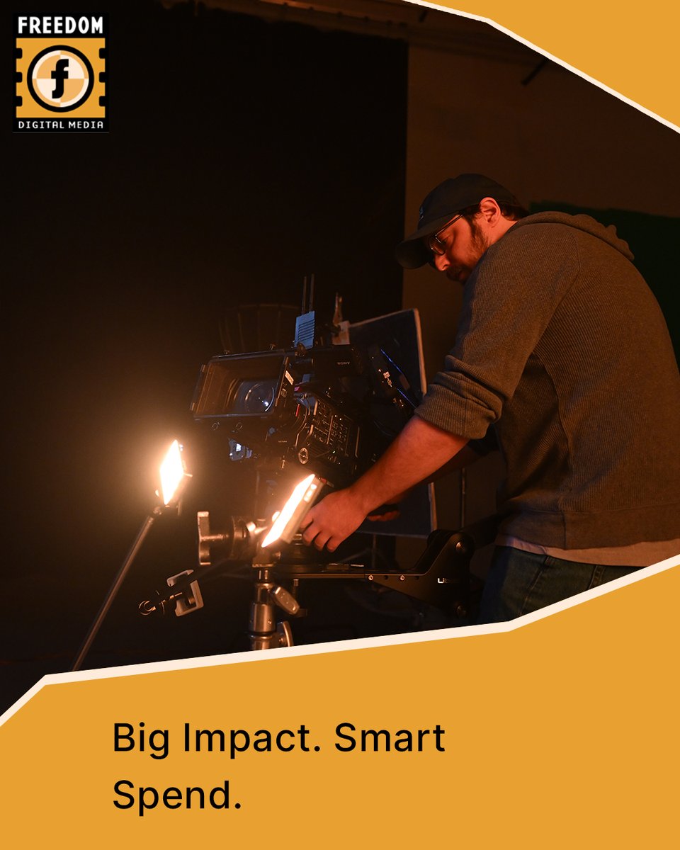 Freedom_Digital's tweet image. In-house video teams can be costly. Freedom Digital Media’s end-to-end production delivers pro talent, top equipment, and proven results—without the overhead. Maximize impact, minimize spend. 👉 freedomdigital.net #SmartMarketing #MarketingROI