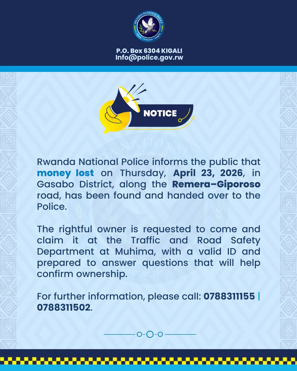 Rwanda National Police tweet media