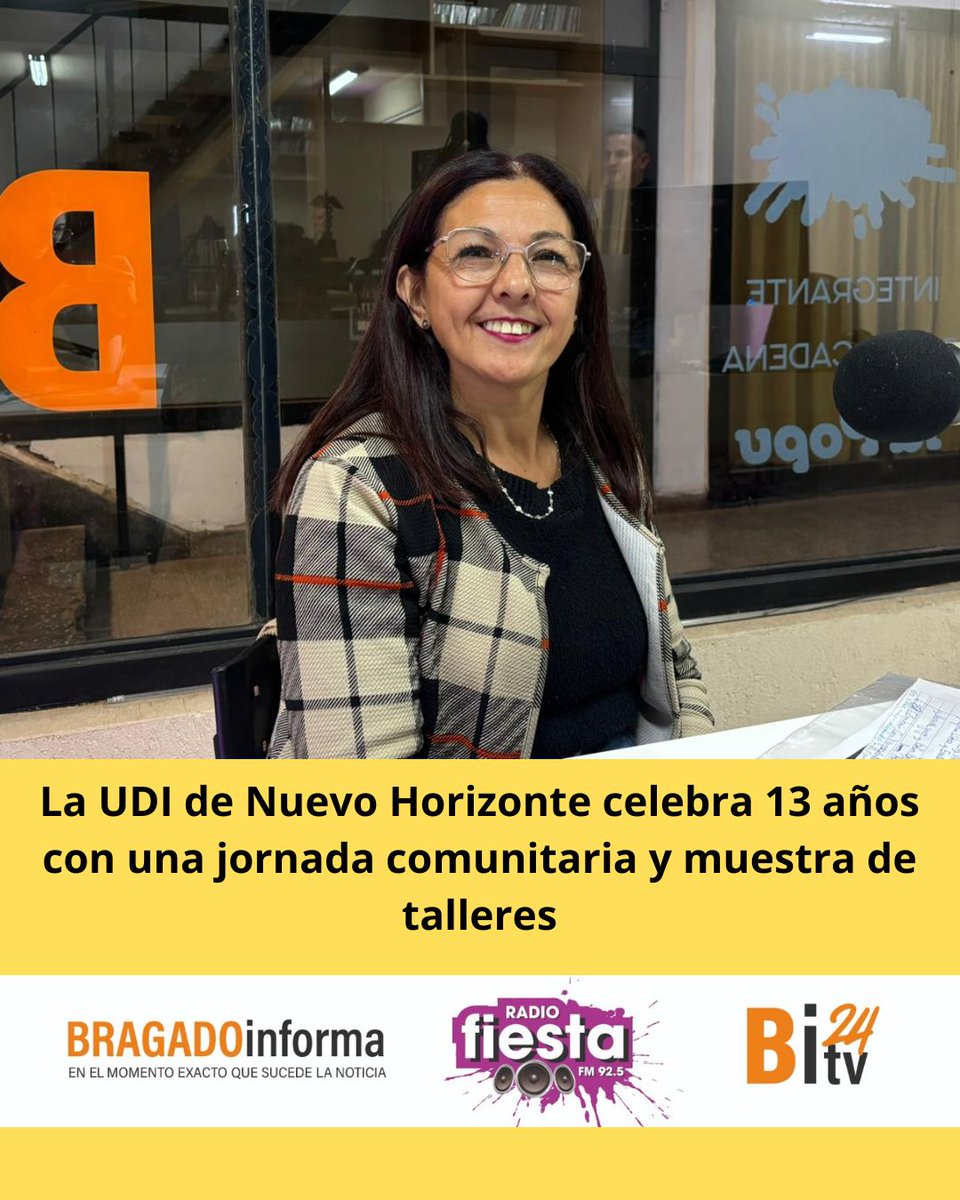 La UDI de Nuevo Horizonte celebra 13 años con una jornada comunitaria y muestra de talleres
bragadoinforma.com.ar/nota/30141/la-…