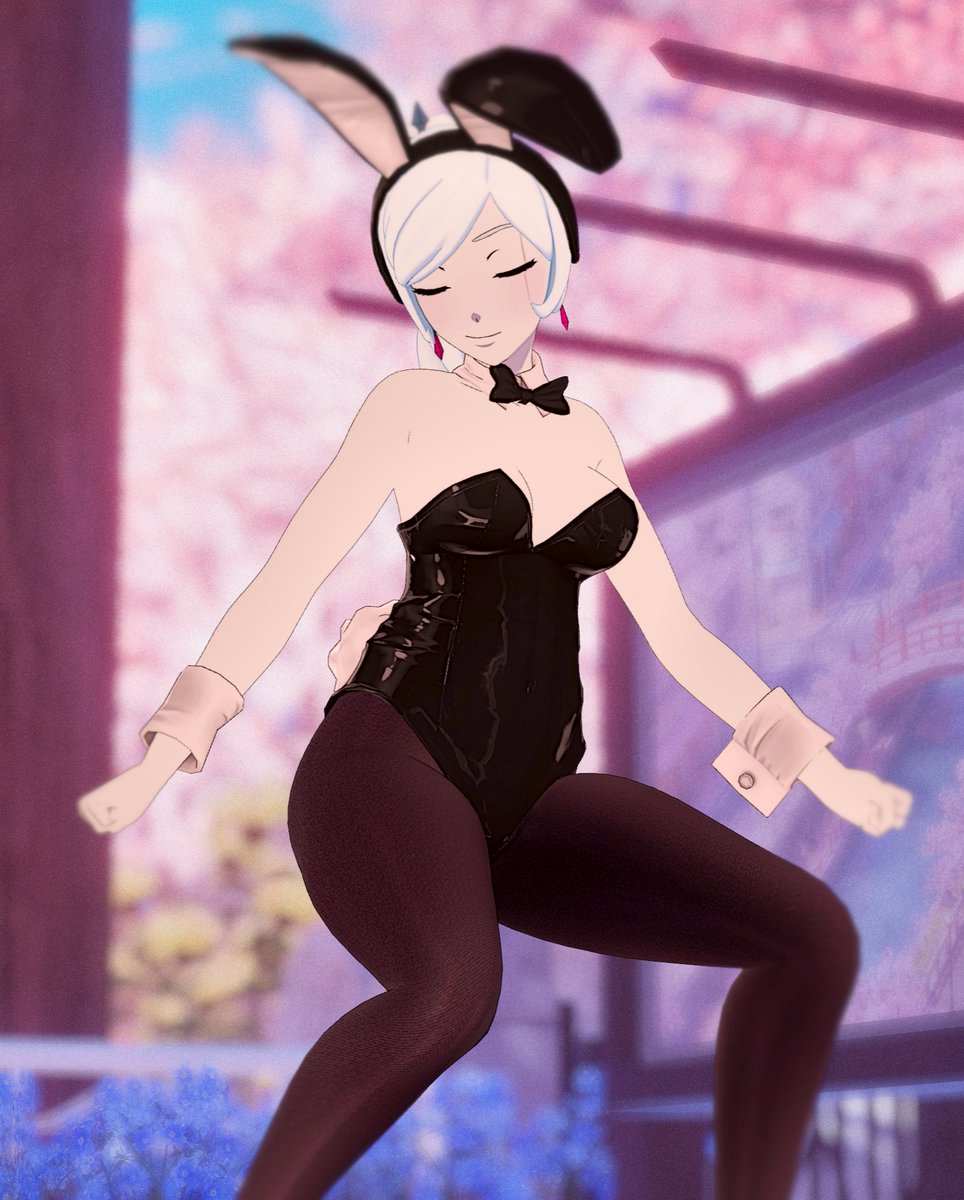 SoftServeNeo's tweet image. Schnee Bunny~ 🤍❄️
#RWBY #VRChat