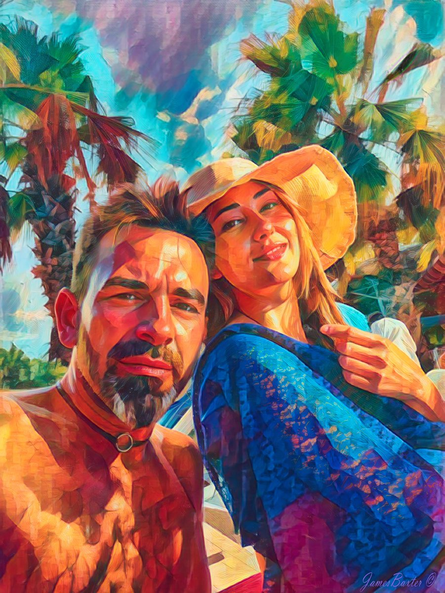 JBBBones's tweet photo. "Serhan and Ramilla"   2026  James Baxter https://t.co/kN4oRHLxgt