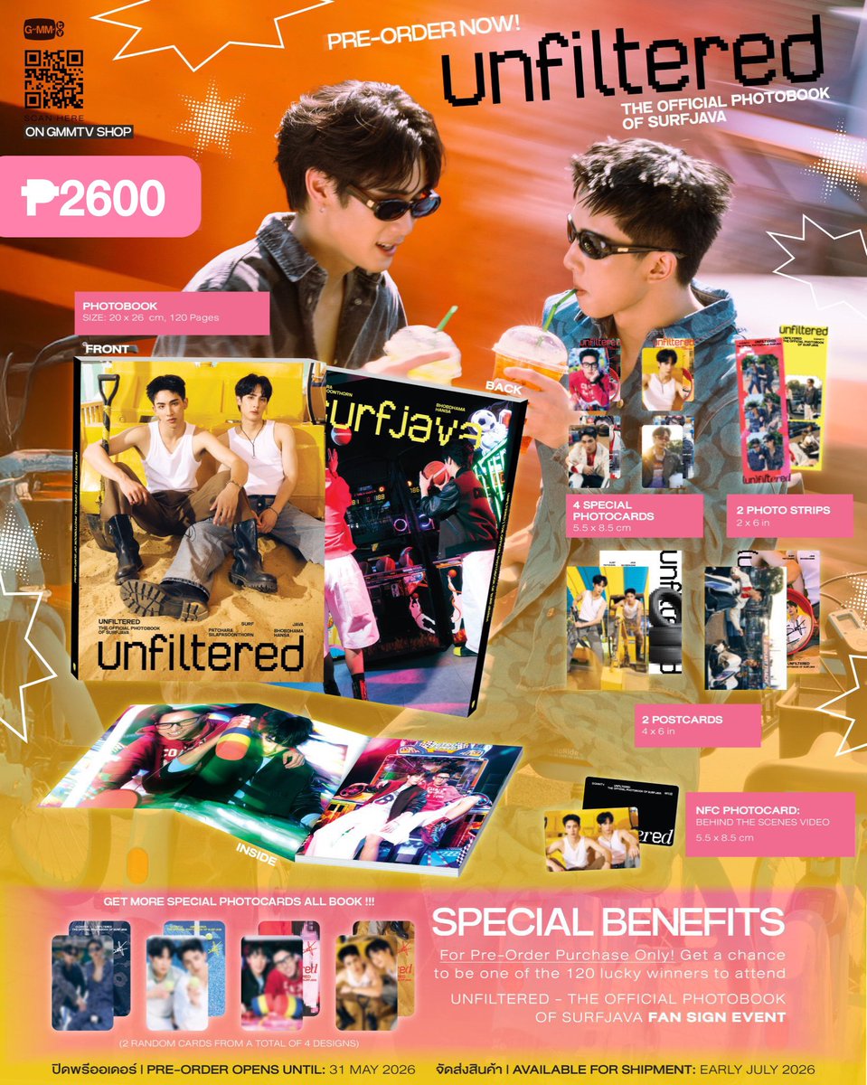 khobkhunkart's tweet image. UNFILTERED | THE OFFICIAL PHOTOBOOK OF SURFJAVA PASABUY/PH GO 🇵🇭

〰️ ₱2600 + local sf
〰️ can assist with fansign entry

🛒 order here: bit.ly/kkkorder 
📍 accepting orders until may 30 only

🏷️ wts lfb pasabuy ph th surf java #SurfJava #javabh #swensurf