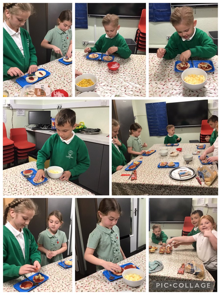CaldiRebels's tweet photo. In cooking club this evening the children have created their own pizza, using a muffin, tomato purée and a selection of toppings. They looked amazing and smelt delicious. @CaldiPrimary @LiftSchools @CaldiY1 and @caldiy2 https://t.co/GQgDKwhIux