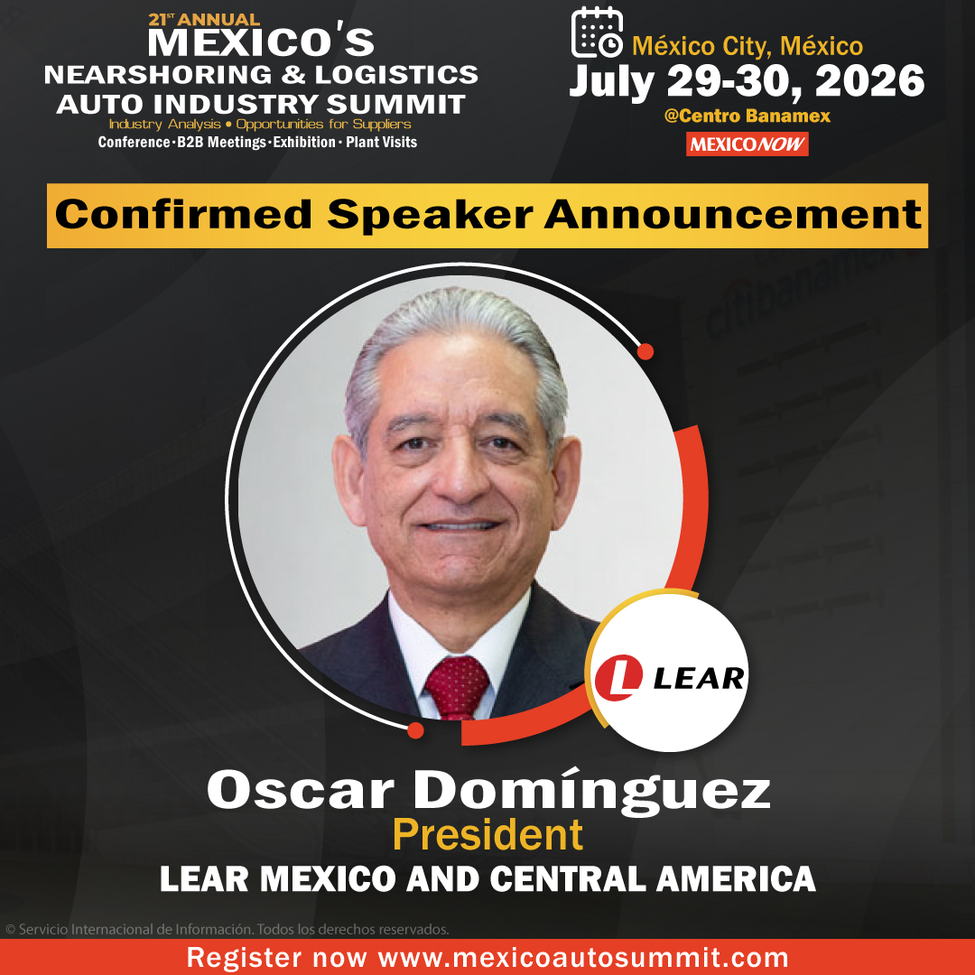 OnlineMEXICONOW's tweet image. Join us at the Mexico's Nearshoring &amp;amp; Logistics Auto Industry       Summit and connect with industry leaders driving change in       Mexico’s automotive sector.
      👉 Register now: mexicoautosummit.com
      #Automotive #Summit #Networking #B2B #industry