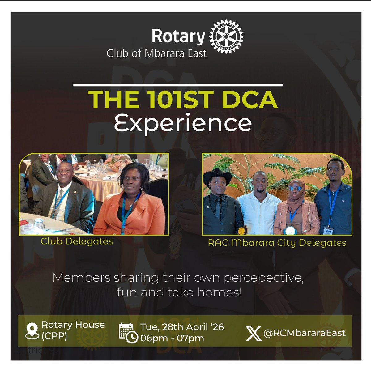 RCMbararaEast's tweet photo. This Tuesday evening during fellowship, we shall host some of the delegates from #101DCA as they share their experiences. The fun starts with us this week! https://t.co/nClt4OLnKn