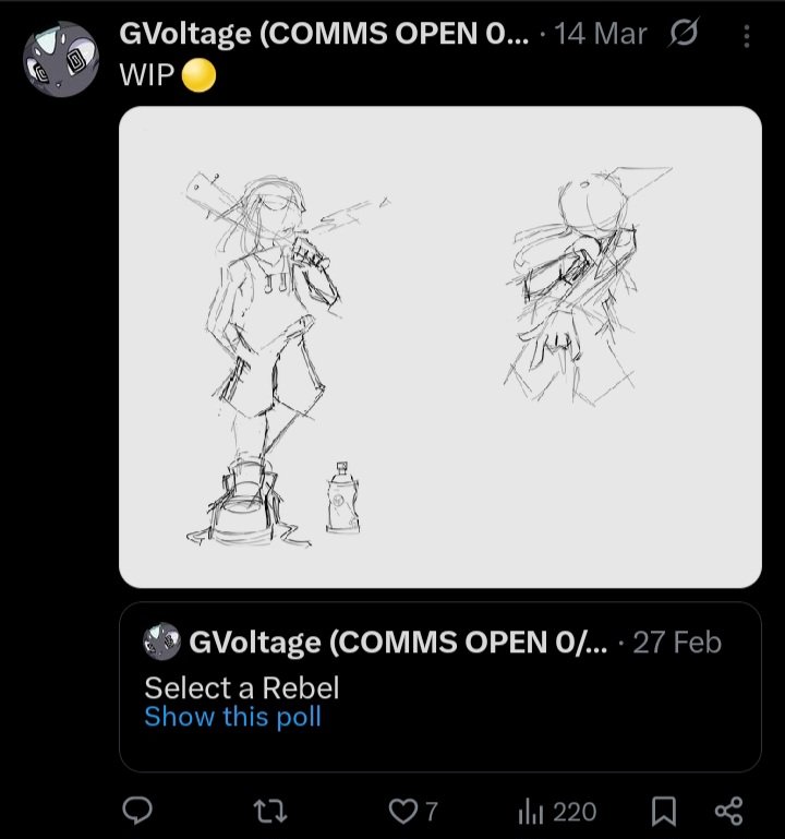 GVoltage (COMMS OPEN 1/3) 🆖️ tweet media