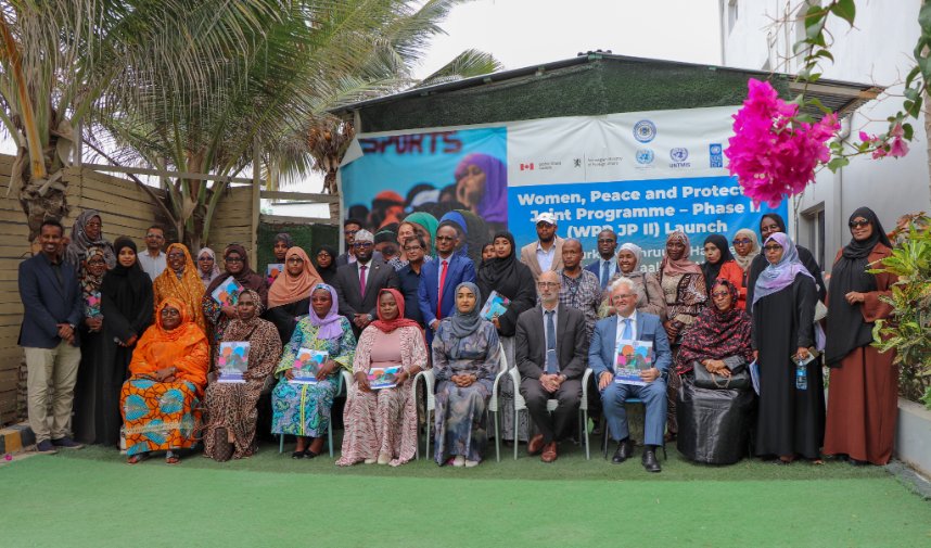 UNWomen_Somalia's tweet photo. 🎉Today marks the official launch of the Women, Peace and Protection Joint Programme, bringing together government, civil society, UN partners &amp; donors in a shared commitment to strengthen women’s role in peace, protection &amp; inclusive development #ForAllWomenAndGirls in Somalia. https://t.co/pA38hF2ILI