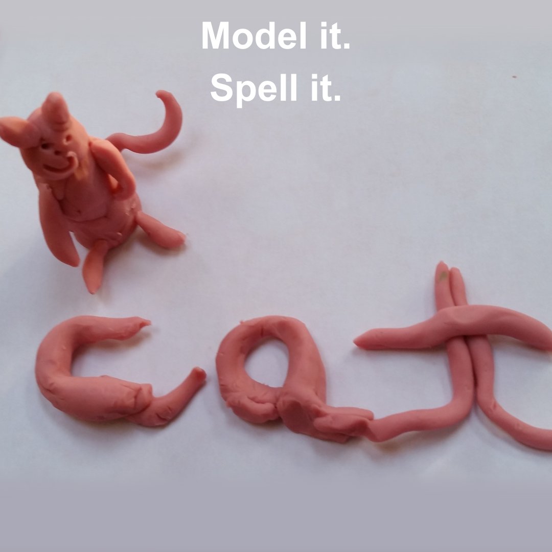 FFreeSpelling's tweet image. Model it. Spell it.
Playdough turns spelling into something kids can see, touch, and shape.
A tiny trick that helps tricky words stick. 
#Playdough #MultisensoryLearning #Spelling