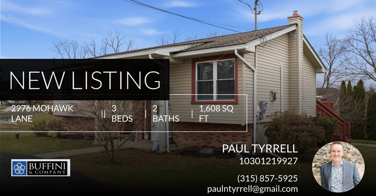KeukaRealtor's tweet photo. 📍 New Listing 📍 Take a look at this fantastic new property that just hit the market located at 2976 Mohawk Lane in Waterloo. Reach out here or at (315) 857-5925 for more information https://t.co/cGqjUGBAhx https://t.co/7ei23OnT71