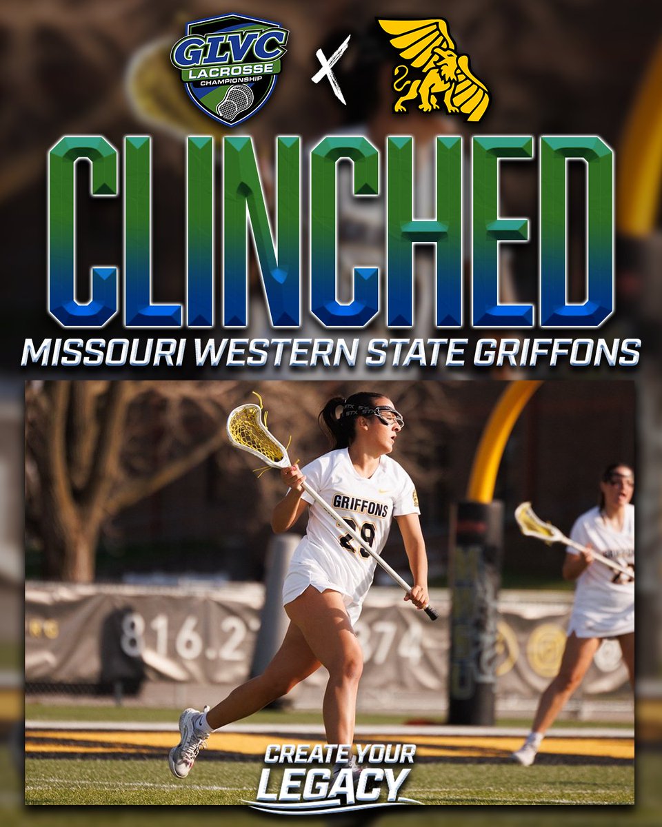 GLVCsports's tweet photo. 🏆🥍 SPOT CLINCHED 🔒

Missouri Western is heading to the GLVC Women's Lacrosse Tournament for the 4th-straight season!

#CreateYourLegacy | #GLVCchamps https://t.co/tOIeyTlodA