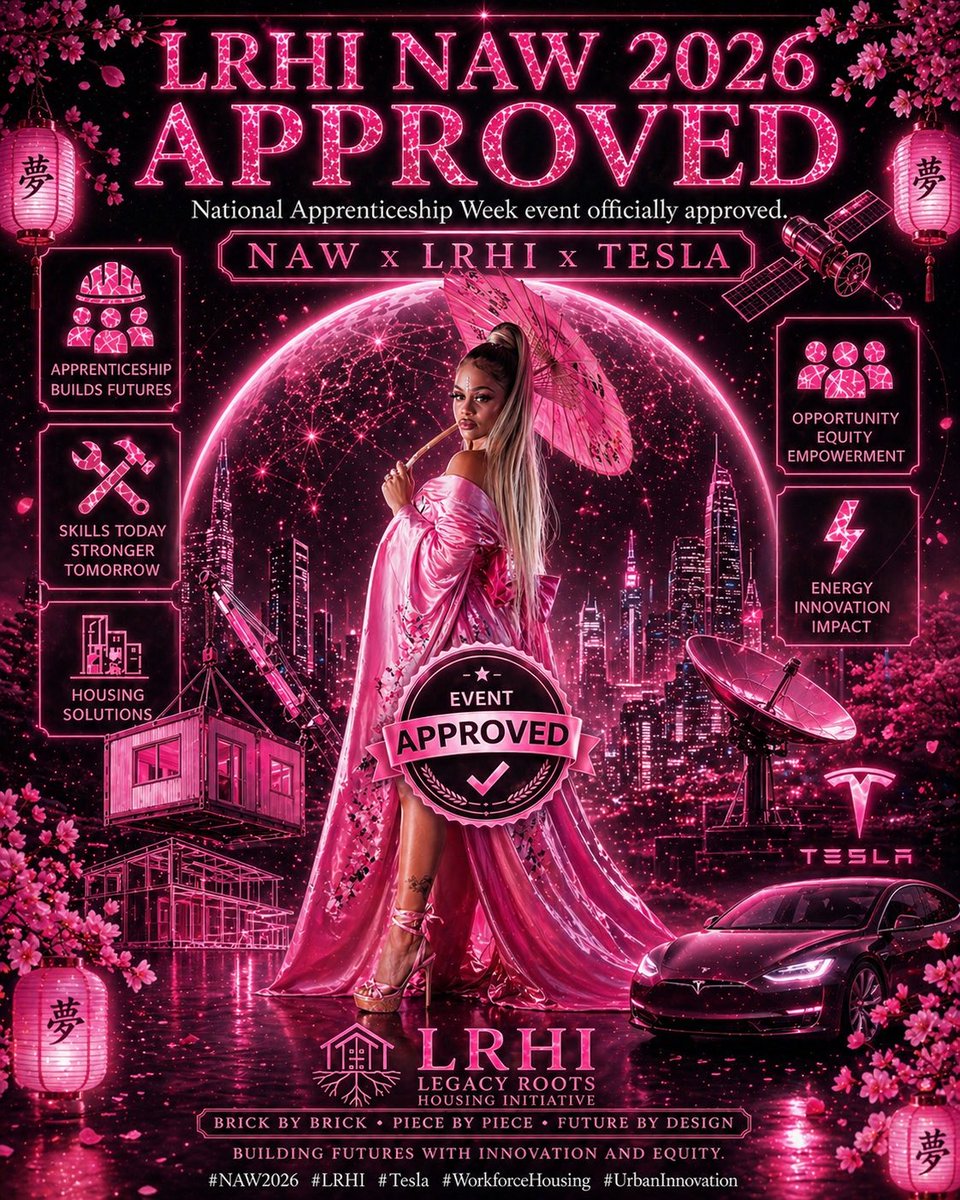 LegacyRoots_Chy's tweet image. LRHI’s NAW 2026 event is approved.

Housing, workforce, transportation, utility access, and small business readiness are connected.

Implementation is where the gap closes.

@USDOL @ApprenticeshipUSA @PALaborIndustry

#NAW2026 #LRHI #WFH #Philadelphia @elonmusk 💍🧩🧱 IDO @Tesla