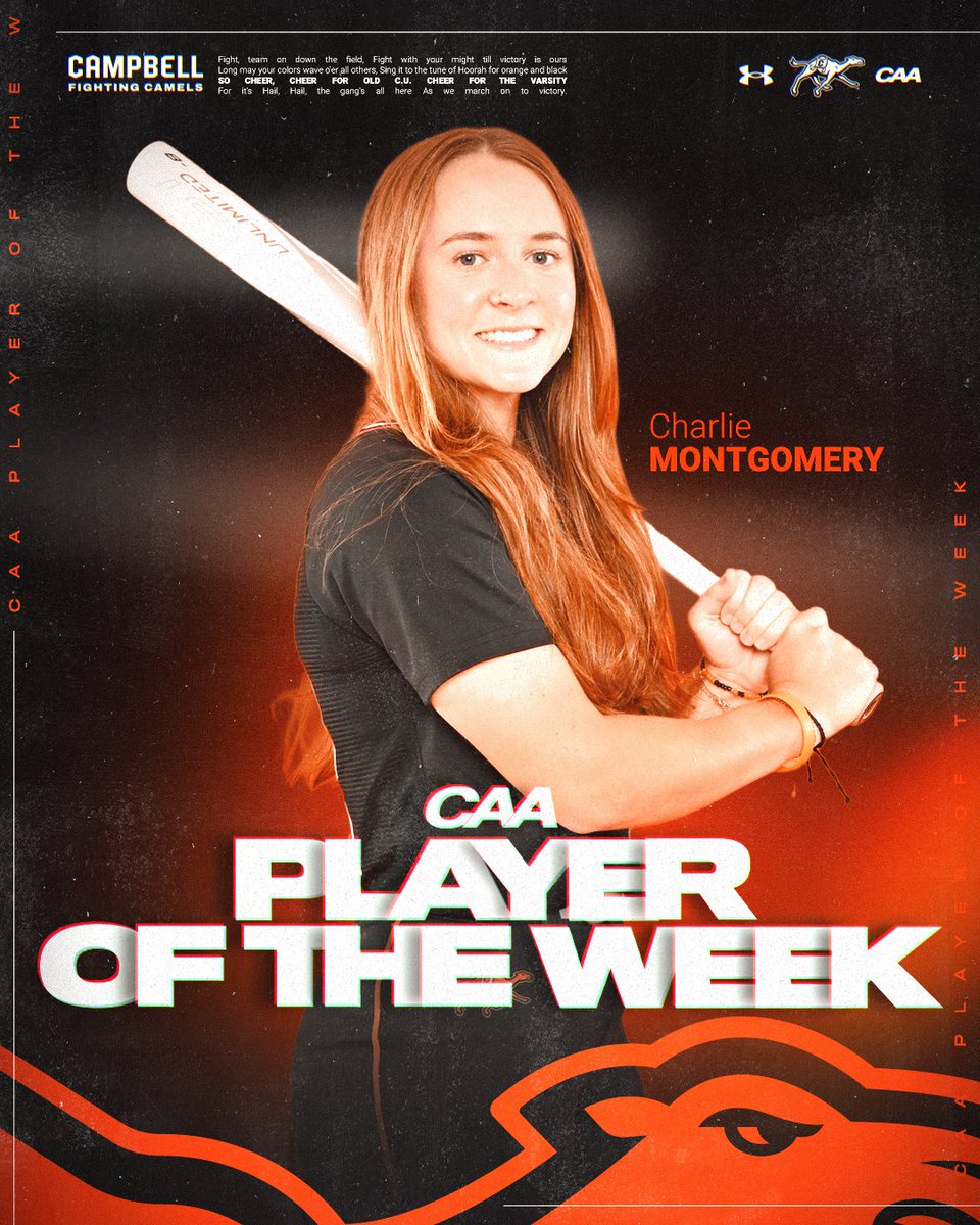GoCamelsSB's tweet photo. The celebration continues! 🎉

Congratulations to Charlie Montgomery for earning her third @CAASports Player of the Week!

#FightAsONE | #RollHumps 🐪 https://t.co/xE3Tyr4n8H