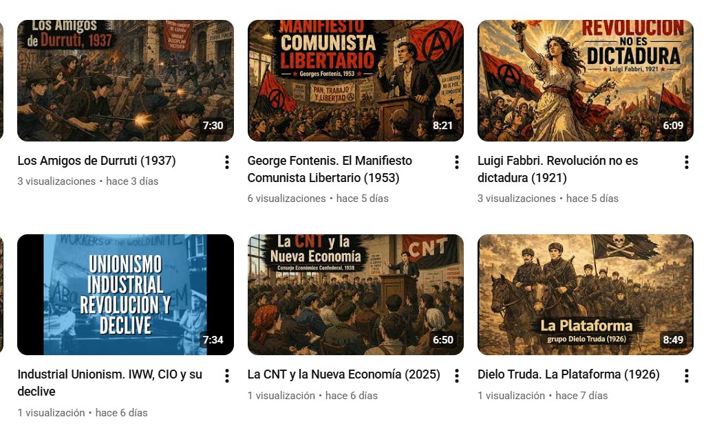 SHkBk_GRX's tweet photo. Me ha gustado esta iniciativa 🏴
Un canal que recoge un resumen de todos los debates y posturas existentes dentro del anarcosindicalismo, el plataformismo y el anarco-comunismo. Os lo recomiendo.
Sería genial una suscripción y ayudar a su difusión👇
https://t.co/SvEoUG1WIA https://t.co/EwGIP3mYfA