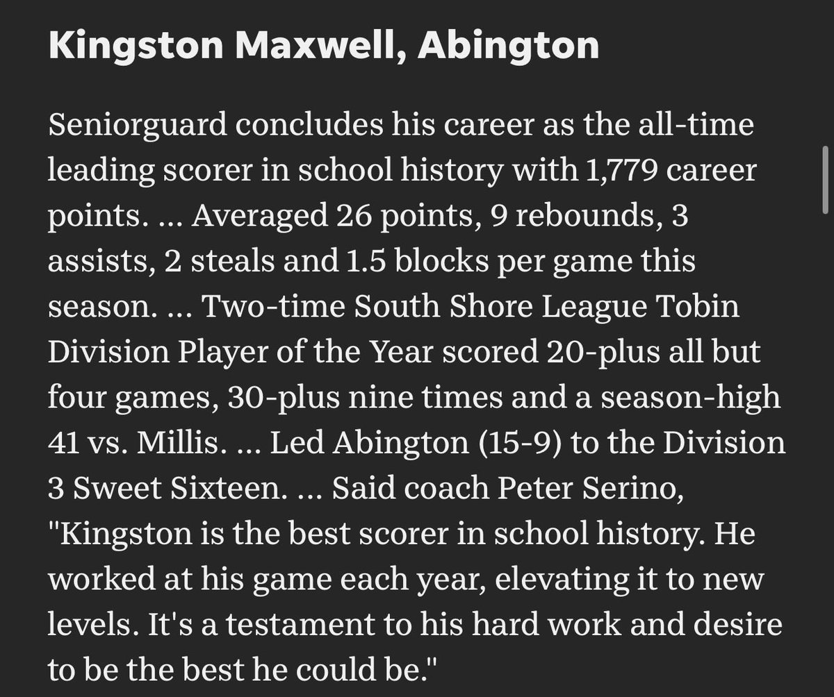 Abington Boys Basketball tweet media