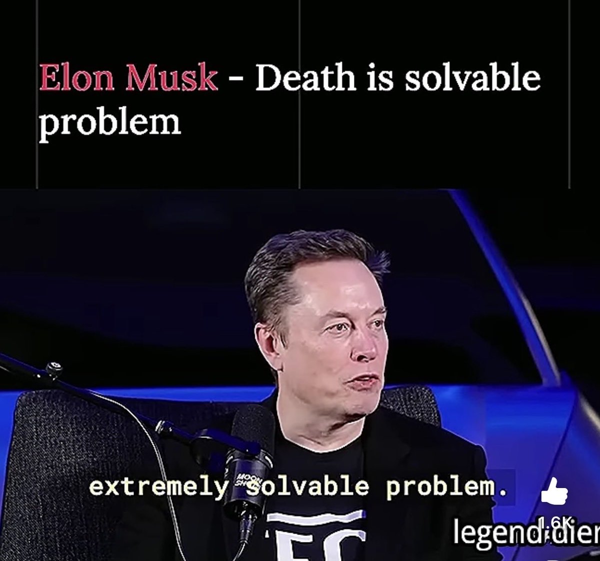 1LEOOEL1's tweet image. Elon Musk: “Death Will Be Solved Soon?” 😳#ScienceFacts #TechFuture #Vira... youtube.com/shorts/xYbt4Sh… via @YouTube