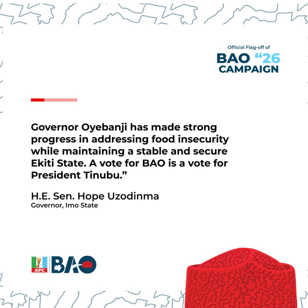 oluwatosin_n's tweet image. Ekiti is working. Progress you can see, impact you can feel.
From tackling food insecurity to strengthening security, Governor Biodun Oyebanji is delivering real results.
As Hope Uzodinma puts it, progress speaks for itself.
#BAO2026
#BAO2BAO