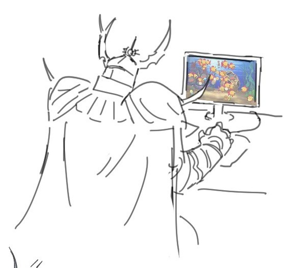 everyone needs to play more insaniquarium tbh