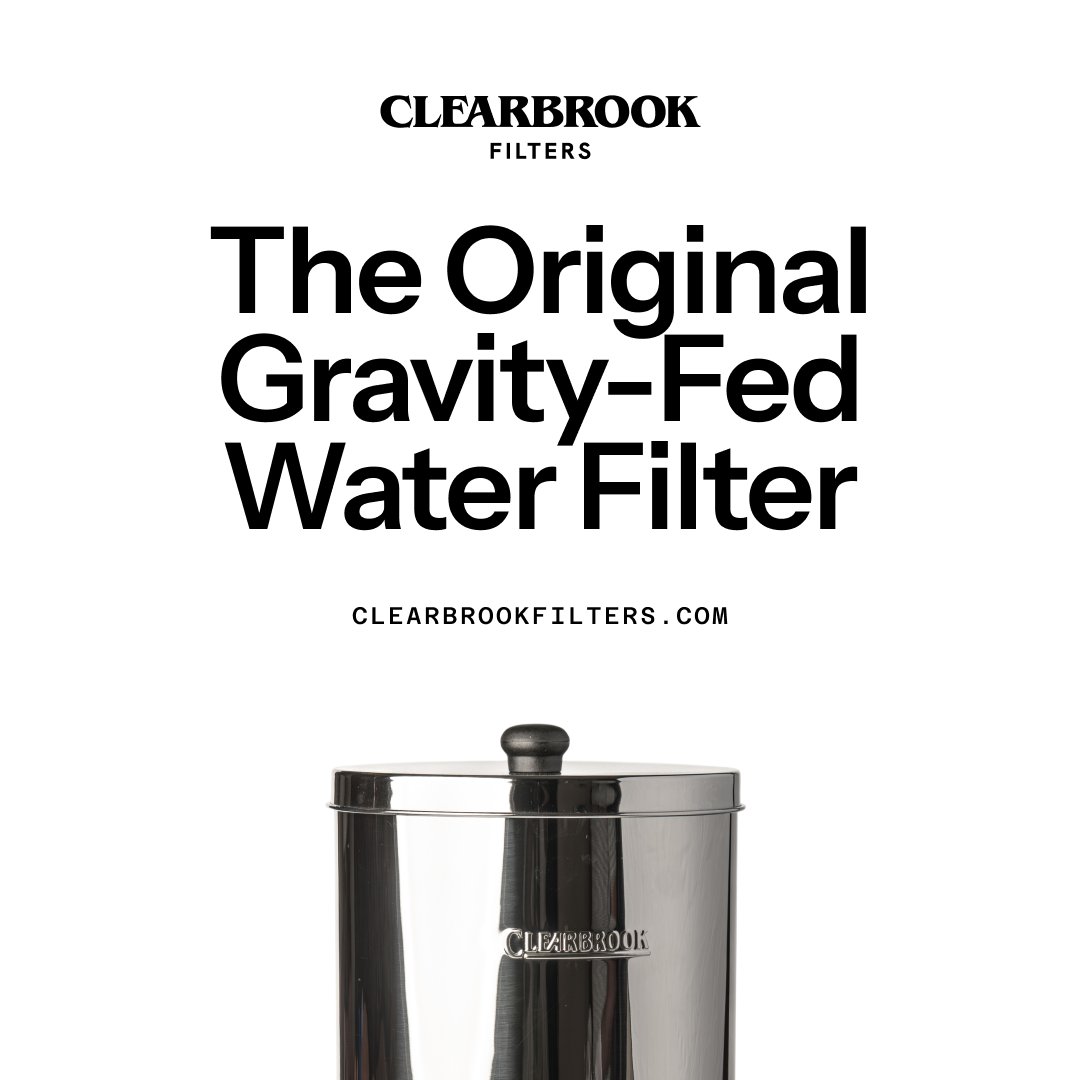 CB_Filters's tweet image. 30 years. American-made. Independently tested against 365+ contaminants.
Clean water for families who don't cut corners. 🇺🇸💧
This is Clearbrook.
clearbrookfilters.com
#CleanWater #AmericanMade #WaterFiltration #MadeInUSA #OffGrid