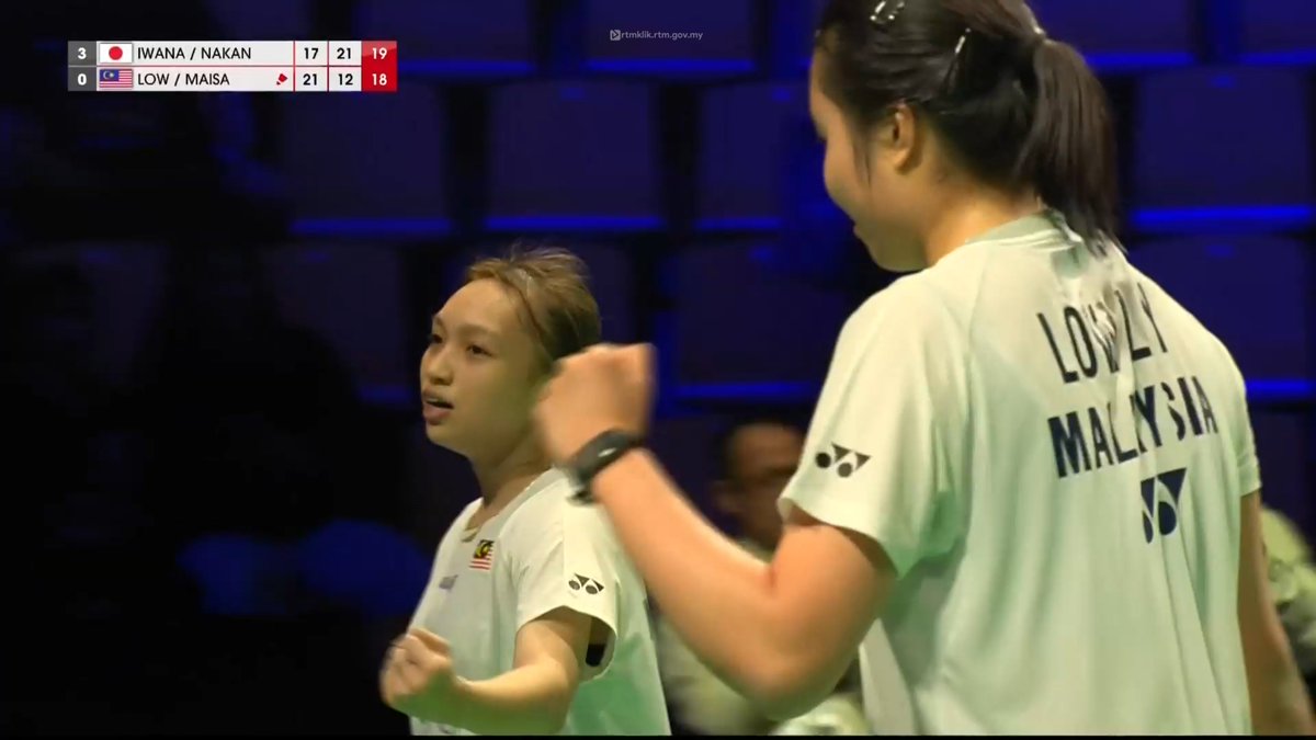 craigansibin's tweet photo. BWF Thomas & Uber Cup Finals 2026
🗓️ 27 Apr
🔔 Group Stage - Match 3

Uber Cup - Group B
Malaysia 🇲🇾 1-3 🇯🇵 Japan

Women's Doubles 2
🇲🇾 Low Zi Yu / Noraqilah Maisarah 🆚 
🇯🇵 Rin Iwanaga / Kie Nakanishi

21-17
12-21
21-19

The youngsters stepped up and punched above their weight, defeating the WR7 pair to claim Malaysia’s first point of the tie!

#BadmintonMalaysia #ThomasUberCupFinals #TUC2026 #Horsens2026