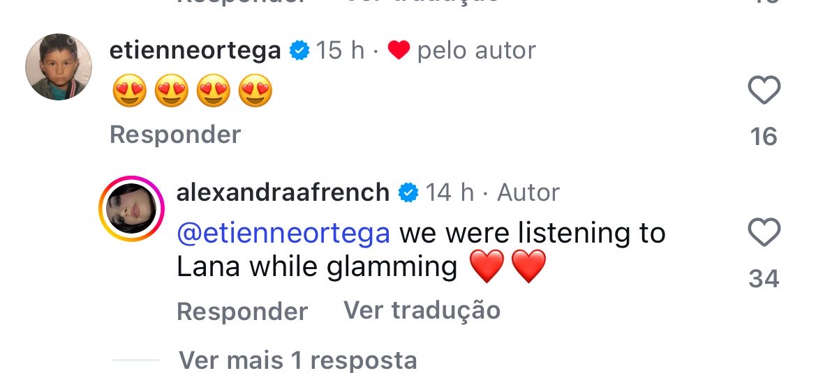 A maquiadora de Alexa Demie, a Maddy de Euphoria, postou uma foto da atriz ao som de ‘Chemtrails Over The Country Club’ e disse que as duas ouvem muito Lana Del Rey enquanto estão fazendo o glaming