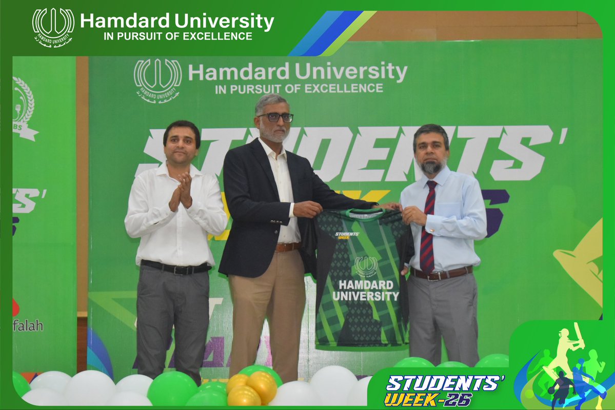 HamdardUni's tweet image. Students’ Week 2026 Opening Ceremony marked the beginning of a vibrant celebration of talent, unity, and student spirit.

#StudentsWeek2026
#OpeningCeremony
#StudentSpirit