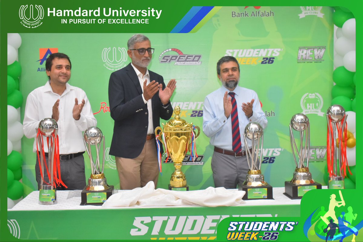HamdardUni's tweet image. Students’ Week 2026 Opening Ceremony marked the beginning of a vibrant celebration of talent, unity, and student spirit.

#StudentsWeek2026
#OpeningCeremony
#StudentSpirit