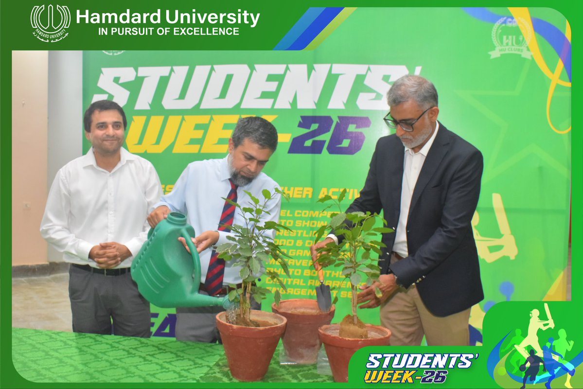 HamdardUni's tweet image. Students’ Week 2026 Opening Ceremony marked the beginning of a vibrant celebration of talent, unity, and student spirit.

#StudentsWeek2026
#OpeningCeremony
#StudentSpirit