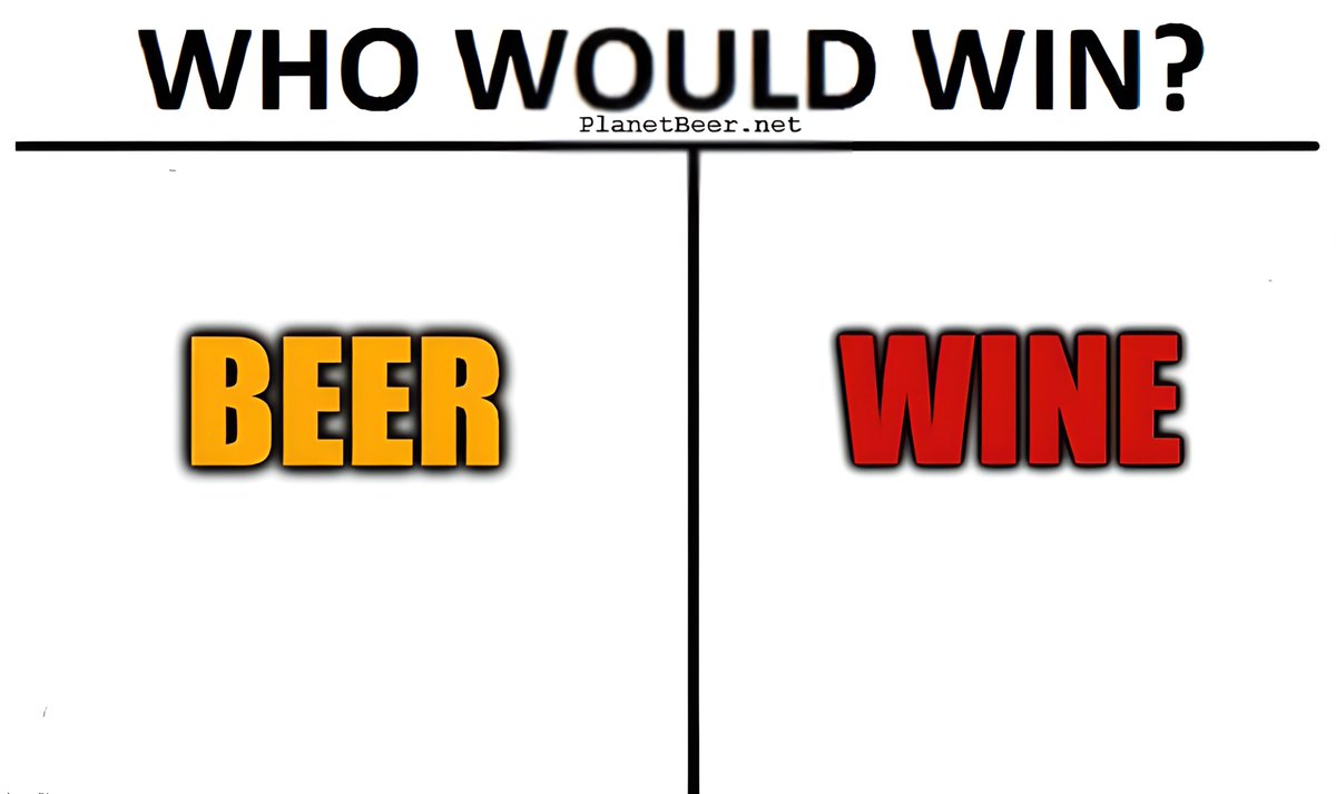 PLANETBEER1's tweet image. OK Citizens!...... Do you think more people drink beer or wine? 🍺 vs 🍷🤔  #Beer #Wine #Survey