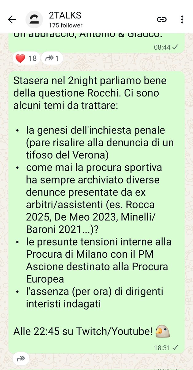 Antonio Corsa (twotalks.tv) tweet media