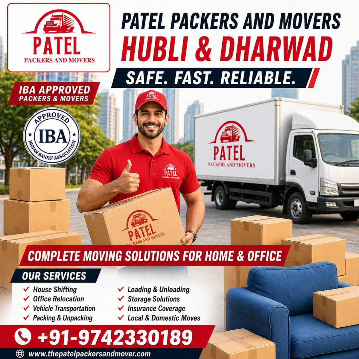 patelpacker's tweet image. Patel Packers and Movers are Best Packers and Movers in Hubli and Dharwad. We provide complete shifting solutions to handle your specific needs.
📞 +91-9742330189
#StressFreeMove #packingmoving #packermover #SafeDelivery #movingcompany